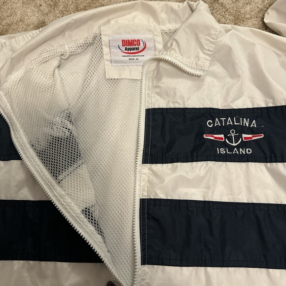 Women’s medium white Dimco Catalina Island windbreaker - Picture 6 of 7